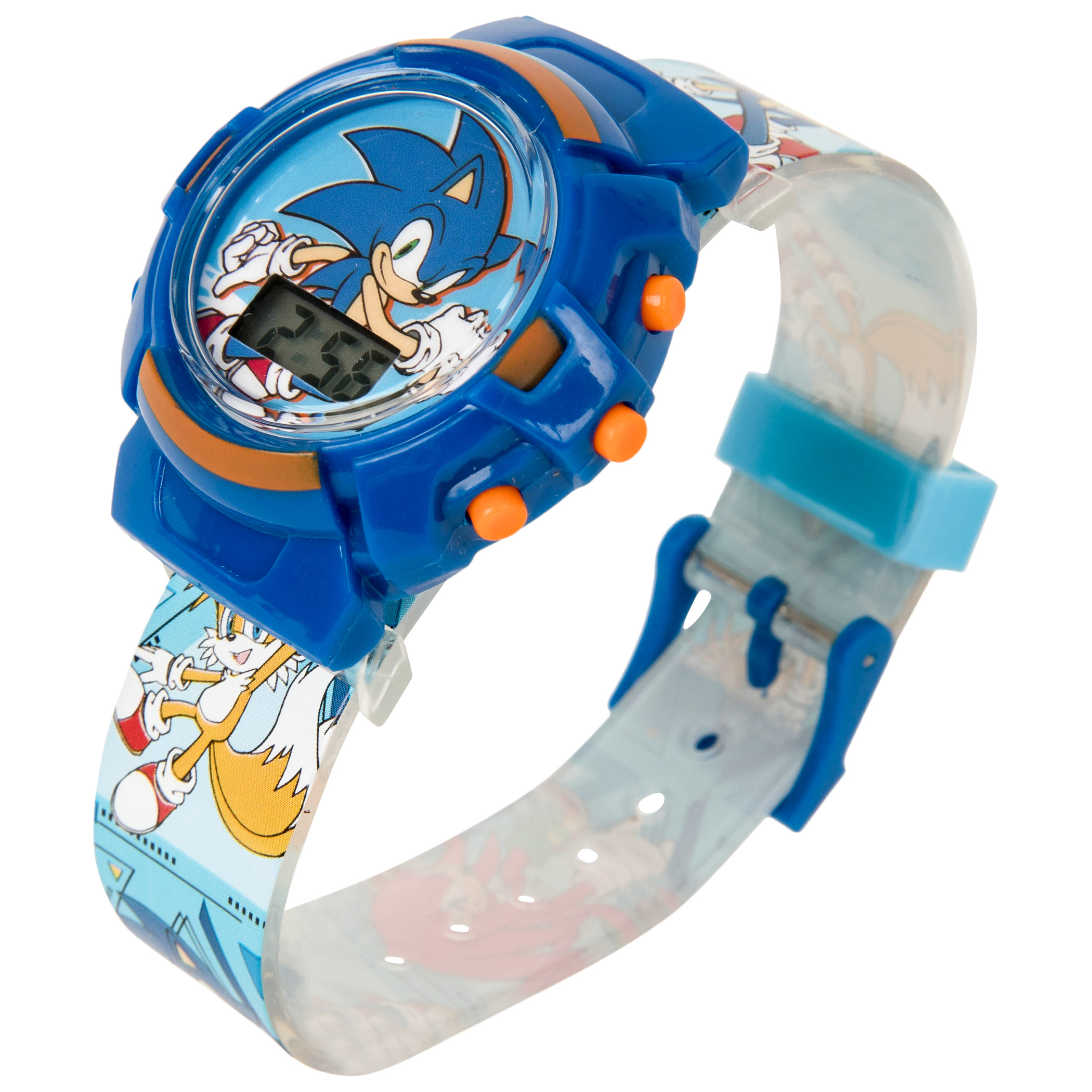 Sonic the Hedgehog Kid's Interchangeable Flashing LCD Watch Set